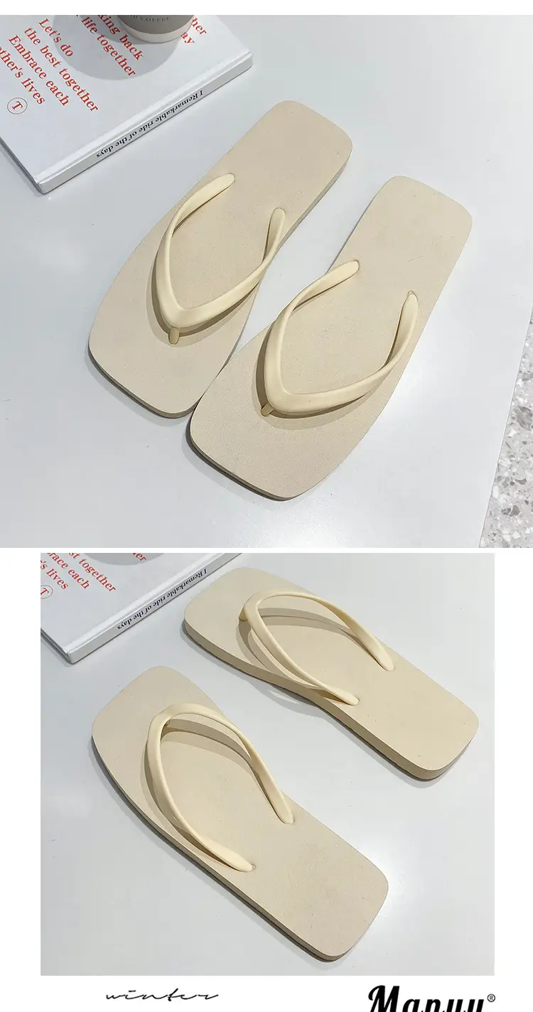 2025 Japanese Style Flip Flops Women Summer Solid Color — feature 10