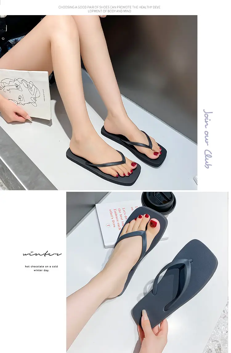 2025 Japanese Style Flip Flops Women Summer Solid Color — feature 17
