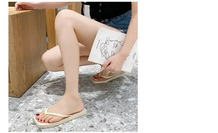 2025 Japanese Style Flip Flops Women Summer Solid Color — feature 21