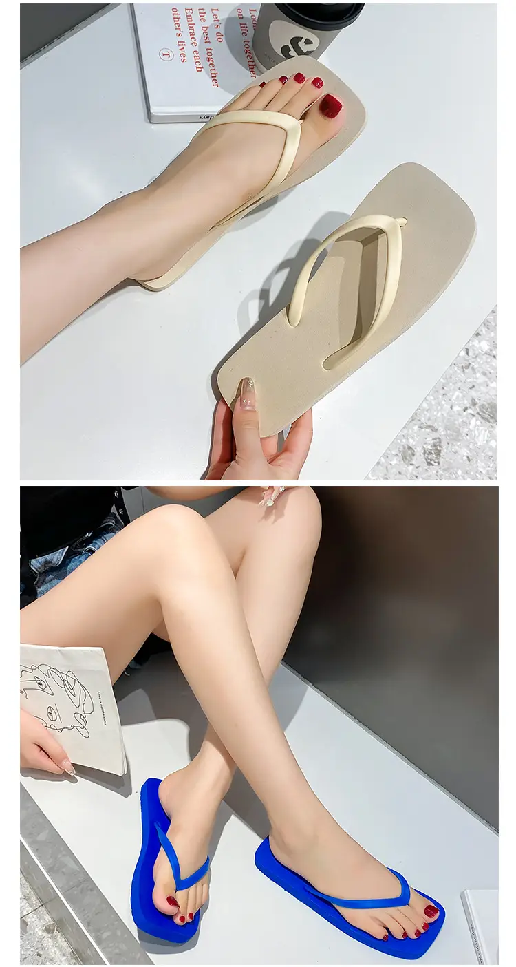 2025 Japanese Style Flip Flops Women Summer Solid Color — feature 23