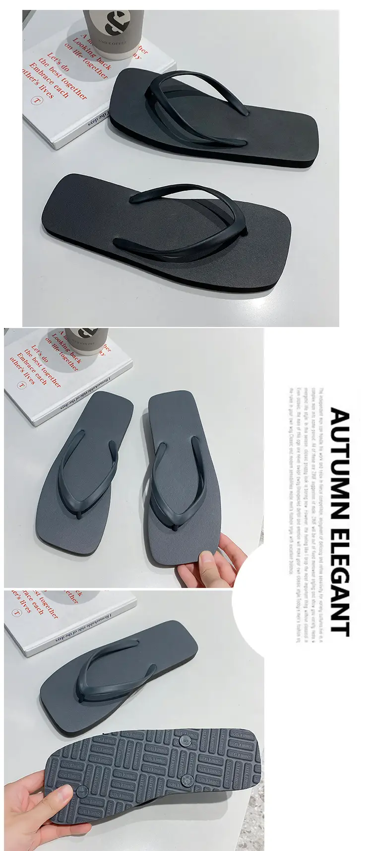 2025 Japanese Style Flip Flops Women Summer Solid Color — feature 9