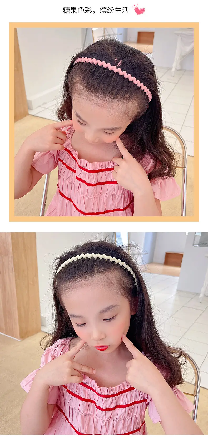 Anti-Slip Hair Clips for Girls, Teeth Design, Colorful — feature 5