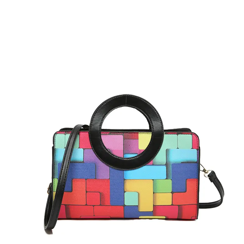 Portable 2024 Contrast Color Shoulder Bag - Image 9