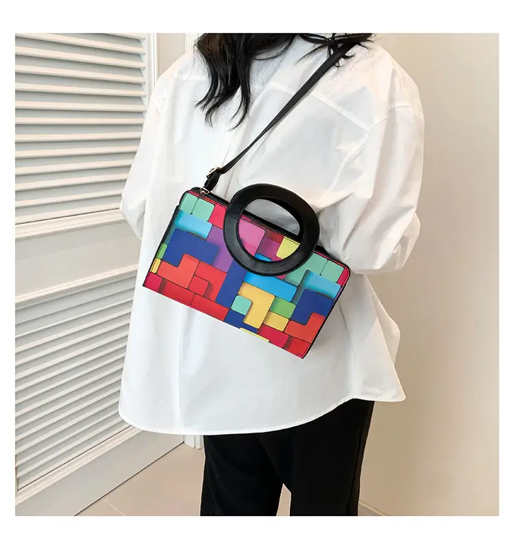 Portable 2024 Contrast Color Shoulder Bag — feature 11