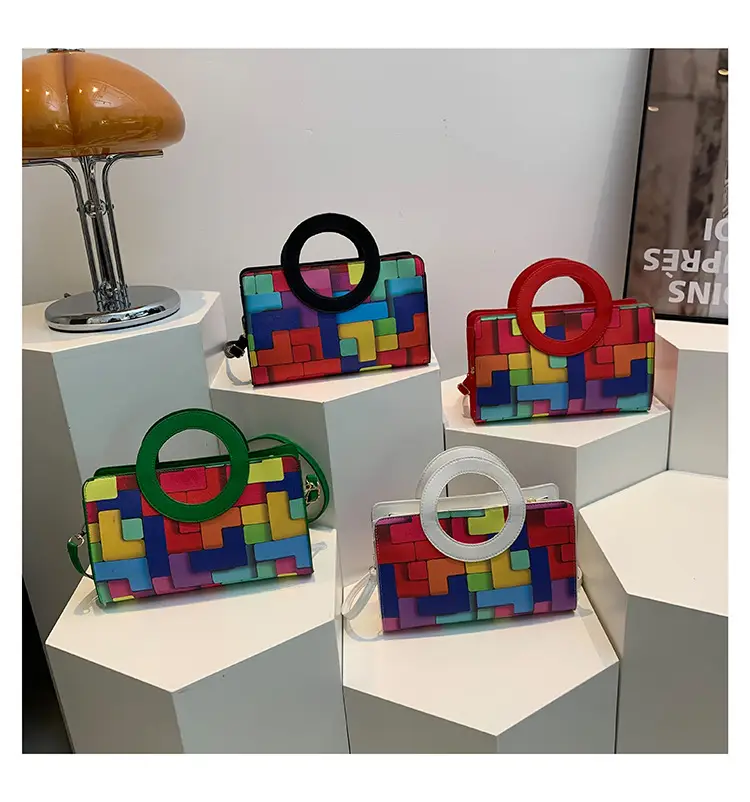 Portable 2024 Contrast Color Shoulder Bag — feature 21