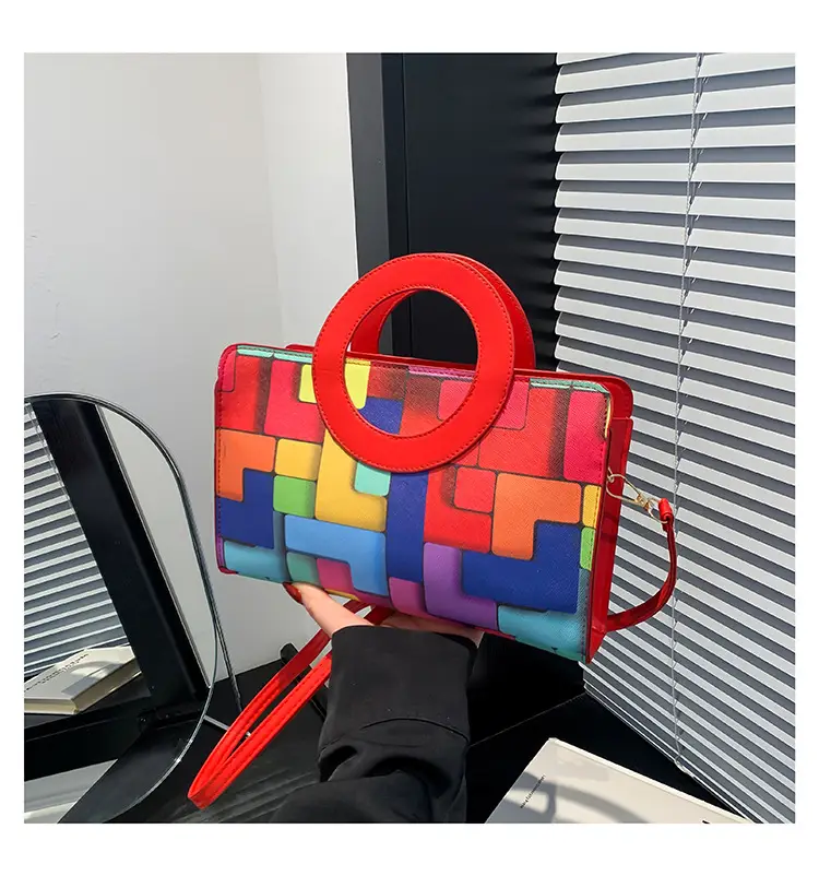 Portable 2024 Contrast Color Shoulder Bag — feature 27