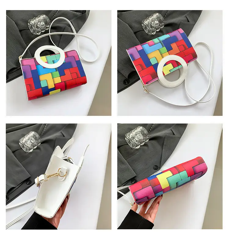 Portable 2024 Contrast Color Shoulder Bag — feature 7