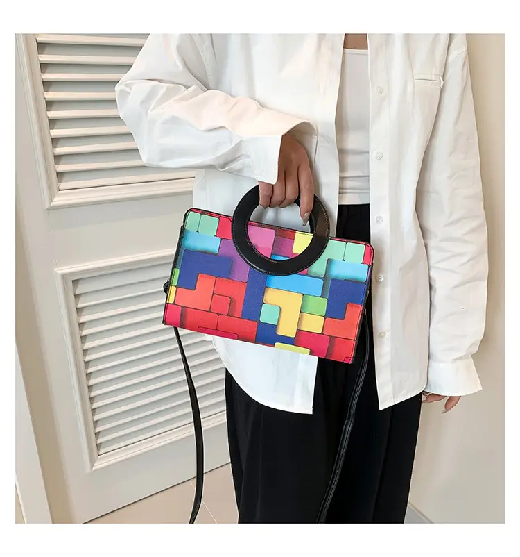 Portable 2024 Contrast Color Shoulder Bag — feature 9