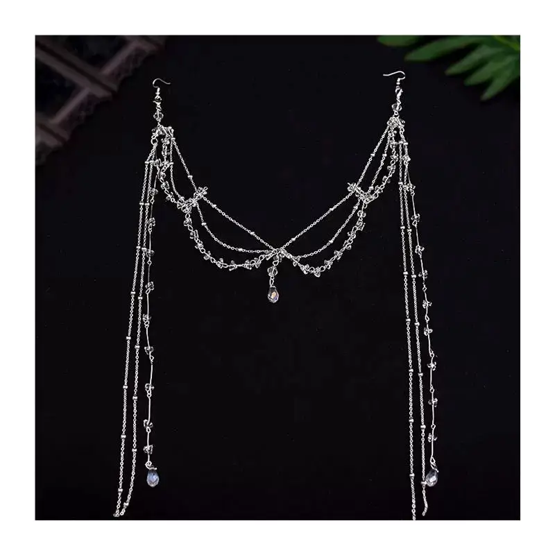 Antique Rhinestone Eyebrow Pendant for Women - Image 3