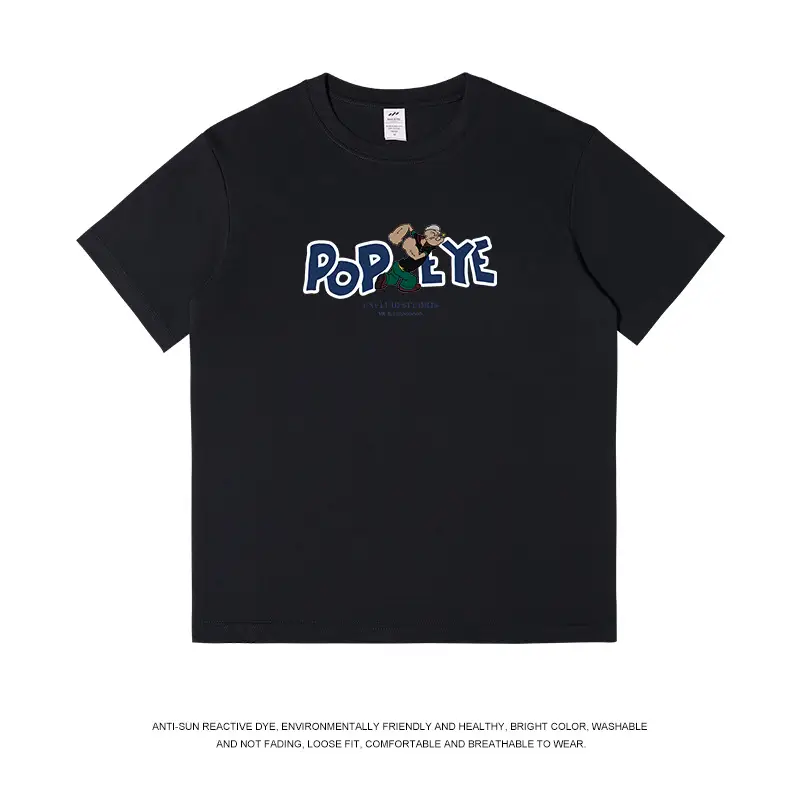 Men's PO24 T-Shirt Cotton American Summer Wear - Image 2