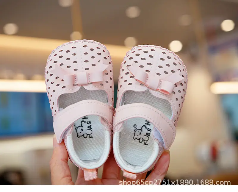 White Bow Baby Sandals 0-1 Years Non-Slip — feature 8