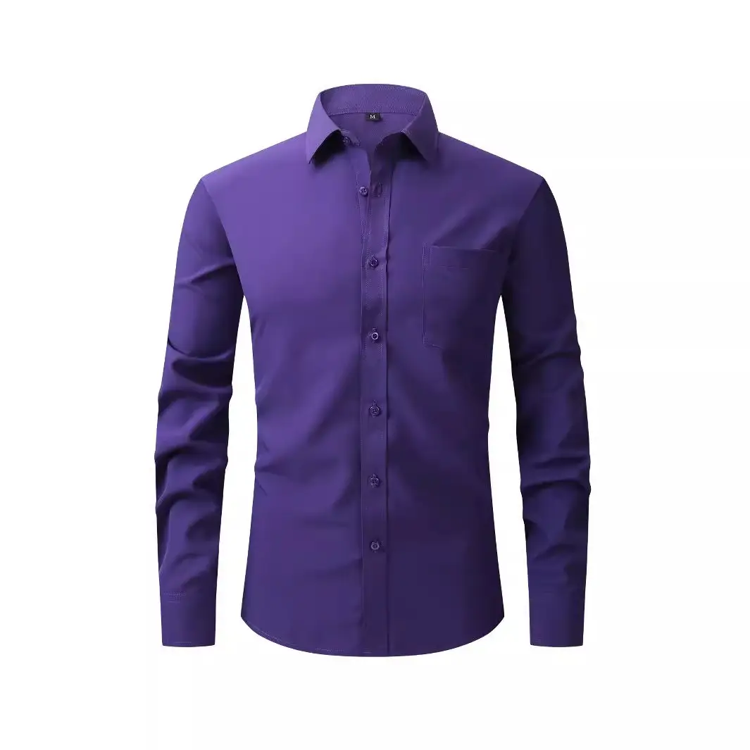 Men's Yellow Pocketed Long Sleeve Shirt W76 - Image 20