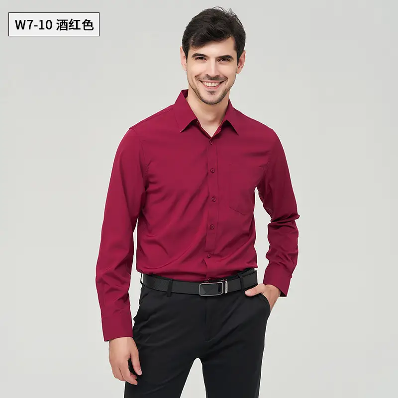 Men's Yellow Pocketed Long Sleeve Shirt W76 - Image 9