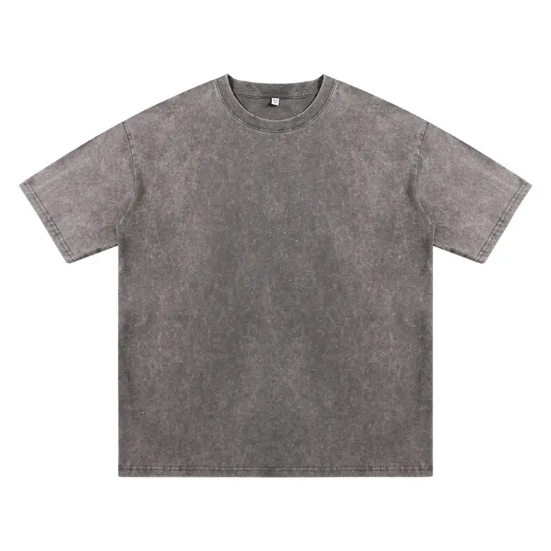 Men Women Grey Washed Oversize T-Shirt - Image 15