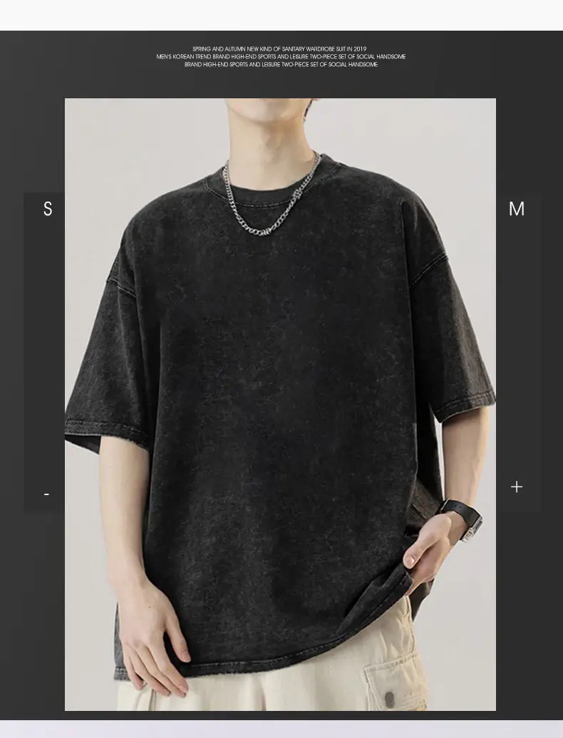 Men Women Grey Washed Oversize T-Shirt — feature 17