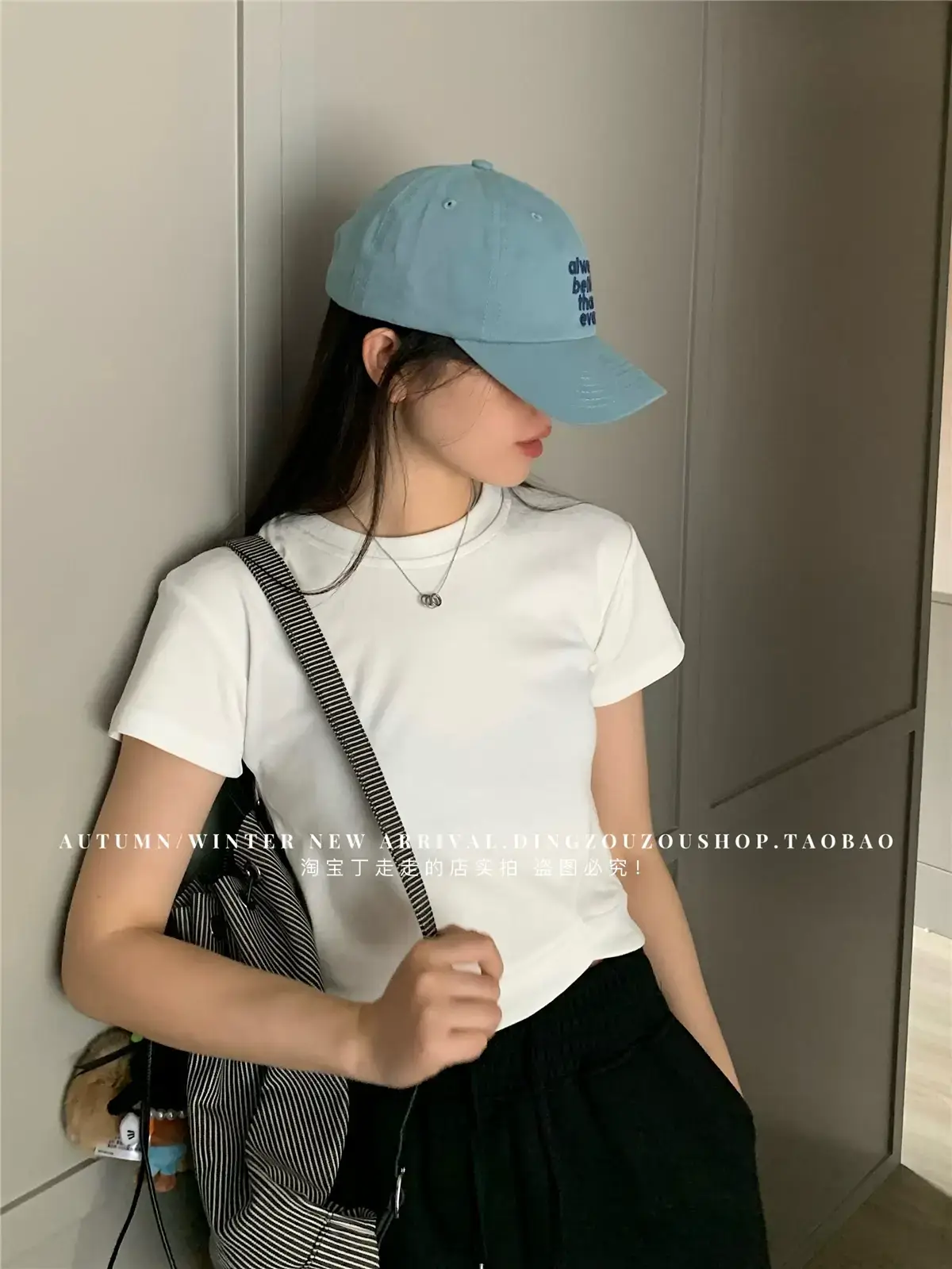 Lu Xi Korean Embroidered White Baseball Cap Women — feature 12
