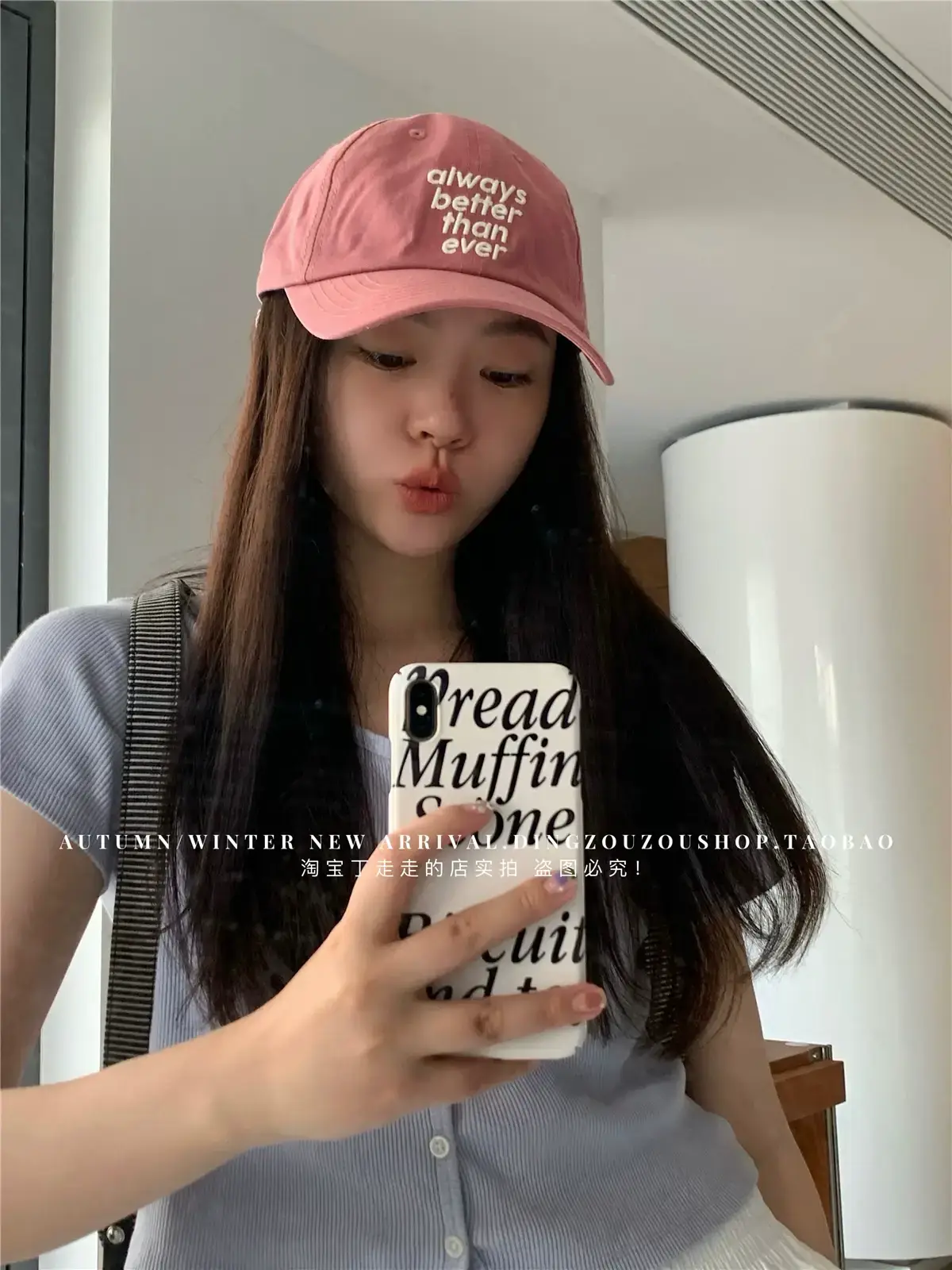 Lu Xi Korean Embroidered White Baseball Cap Women — feature 22