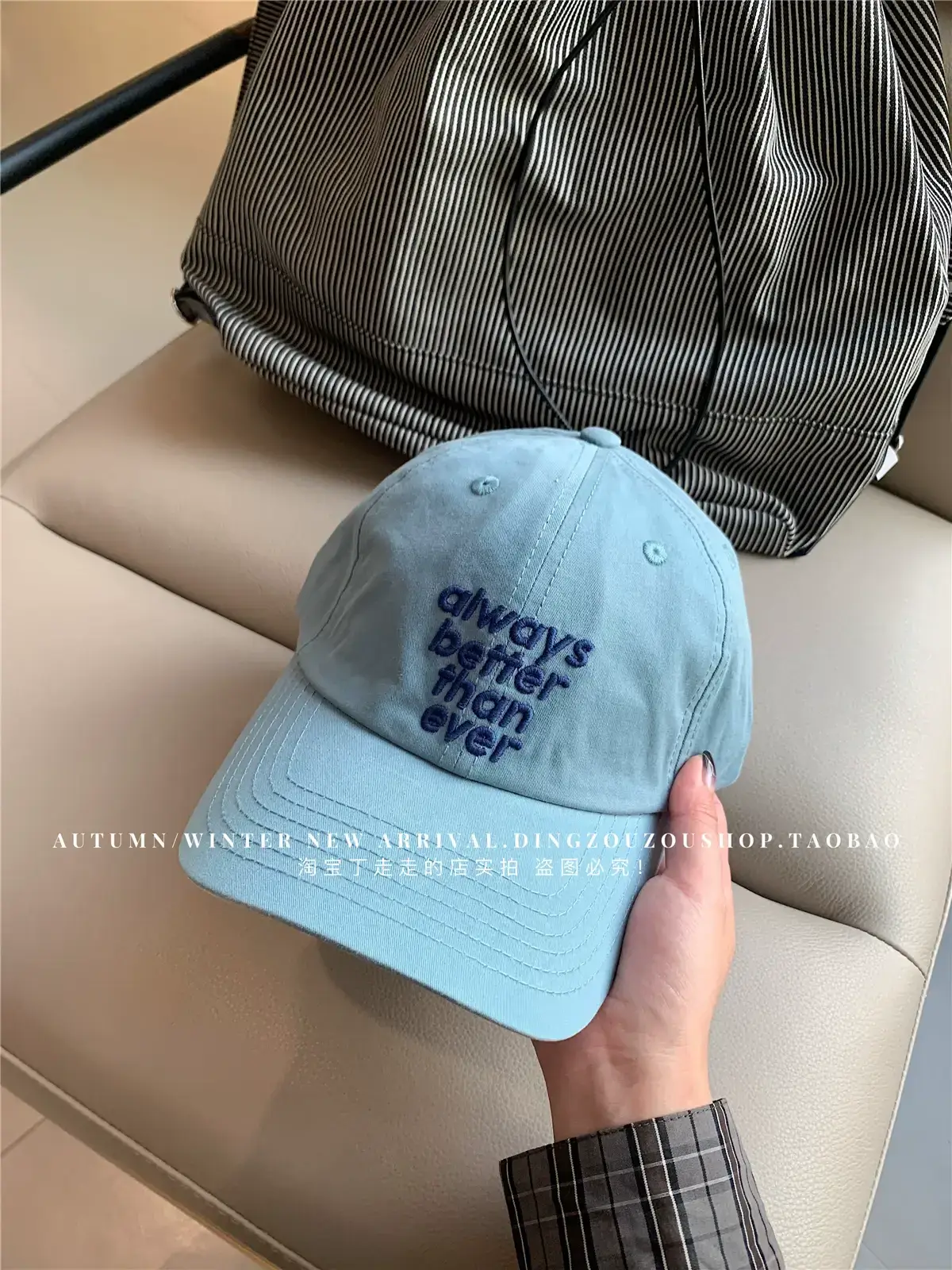 Lu Xi Korean Embroidered White Baseball Cap Women — feature 33