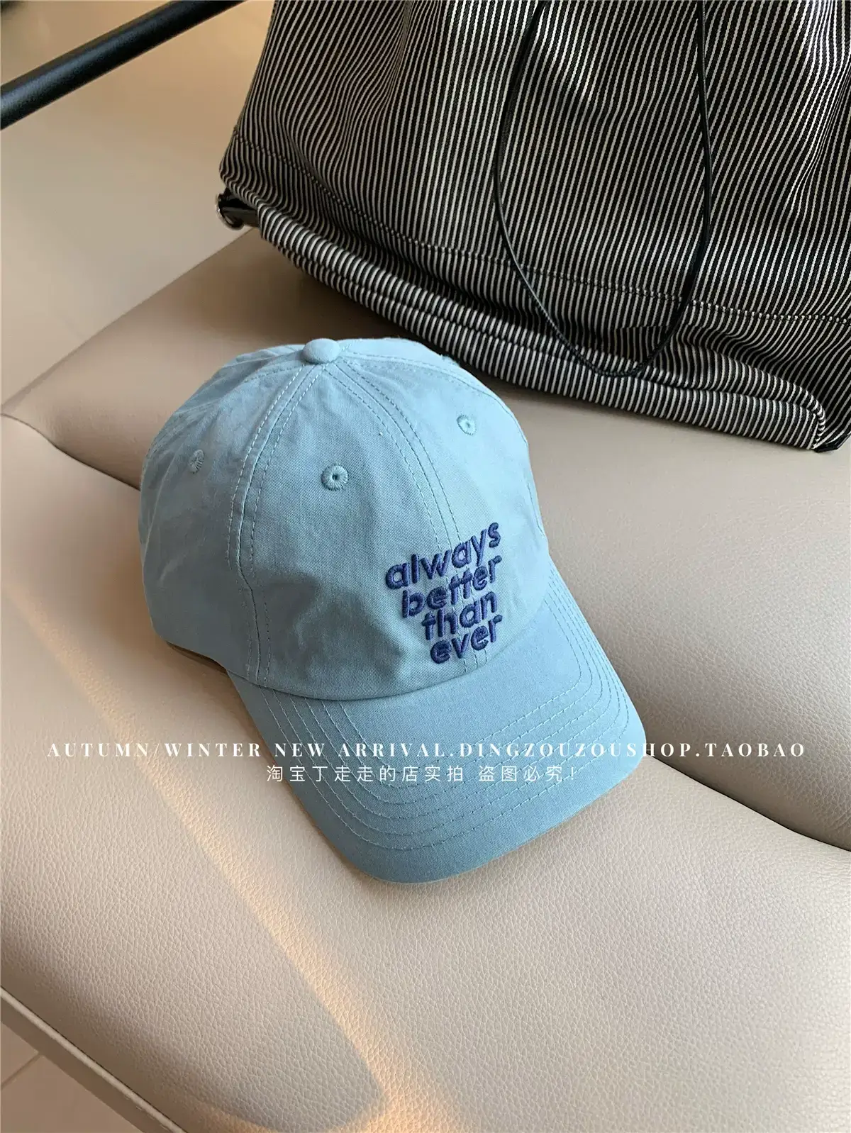 Lu Xi Korean Embroidered White Baseball Cap Women — feature 34