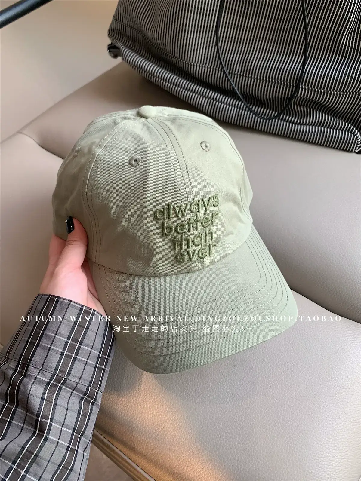 Lu Xi Korean Embroidered White Baseball Cap Women — feature 37