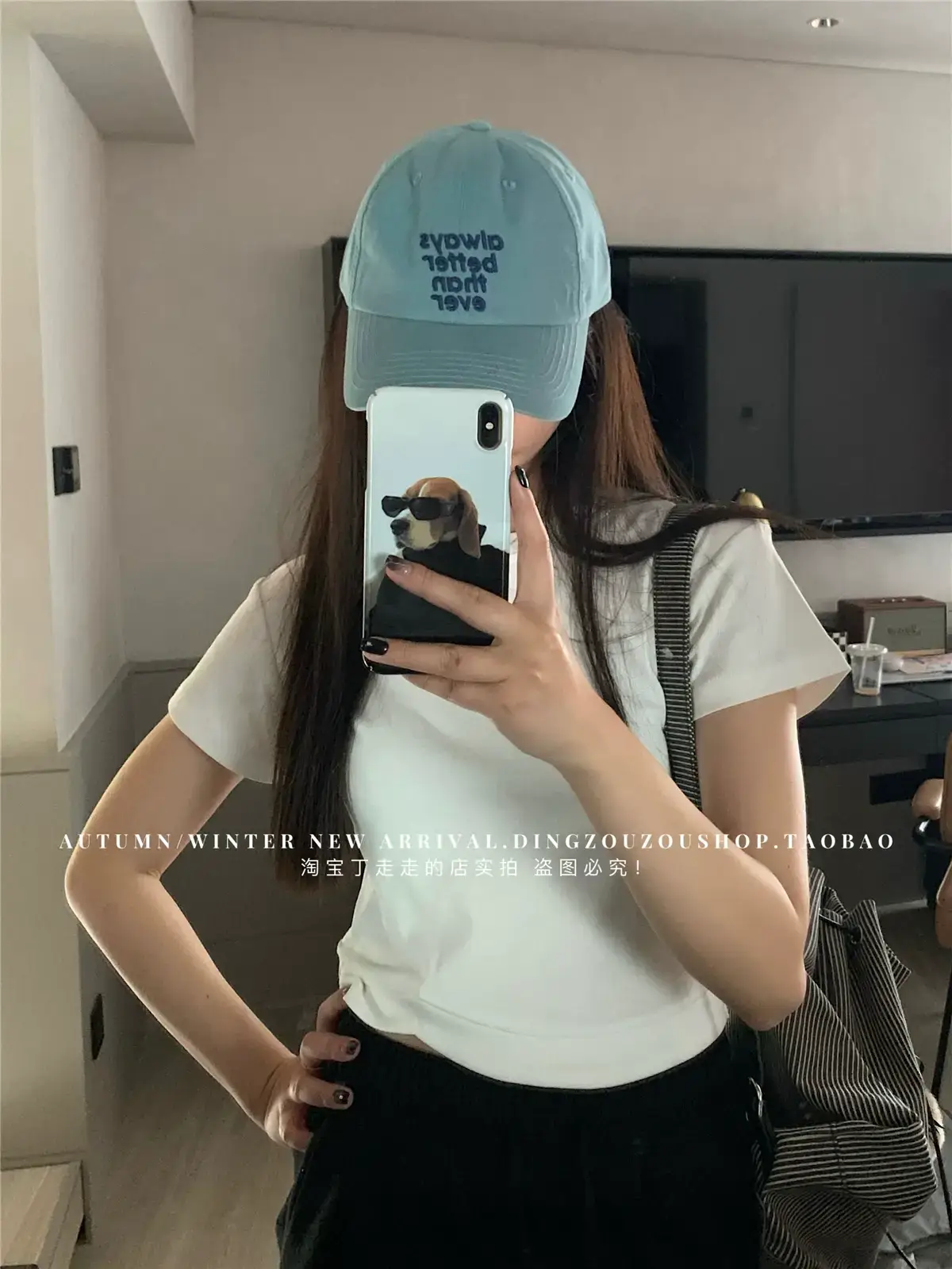 Lu Xi Korean Embroidered White Baseball Cap Women — feature 8