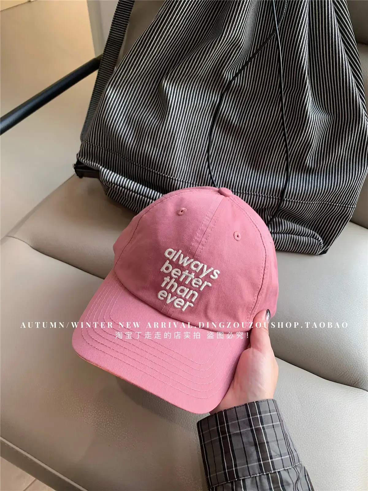 Lu Xi Korean Embroidered White Baseball Cap Women - Image 2