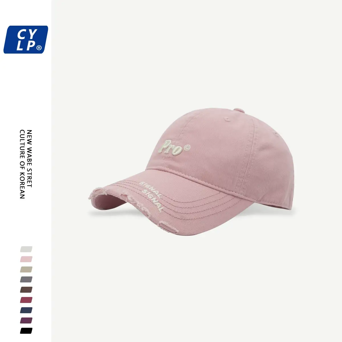 Men's Pro Embroidered Baseball Cap Navy Blue — feature 12