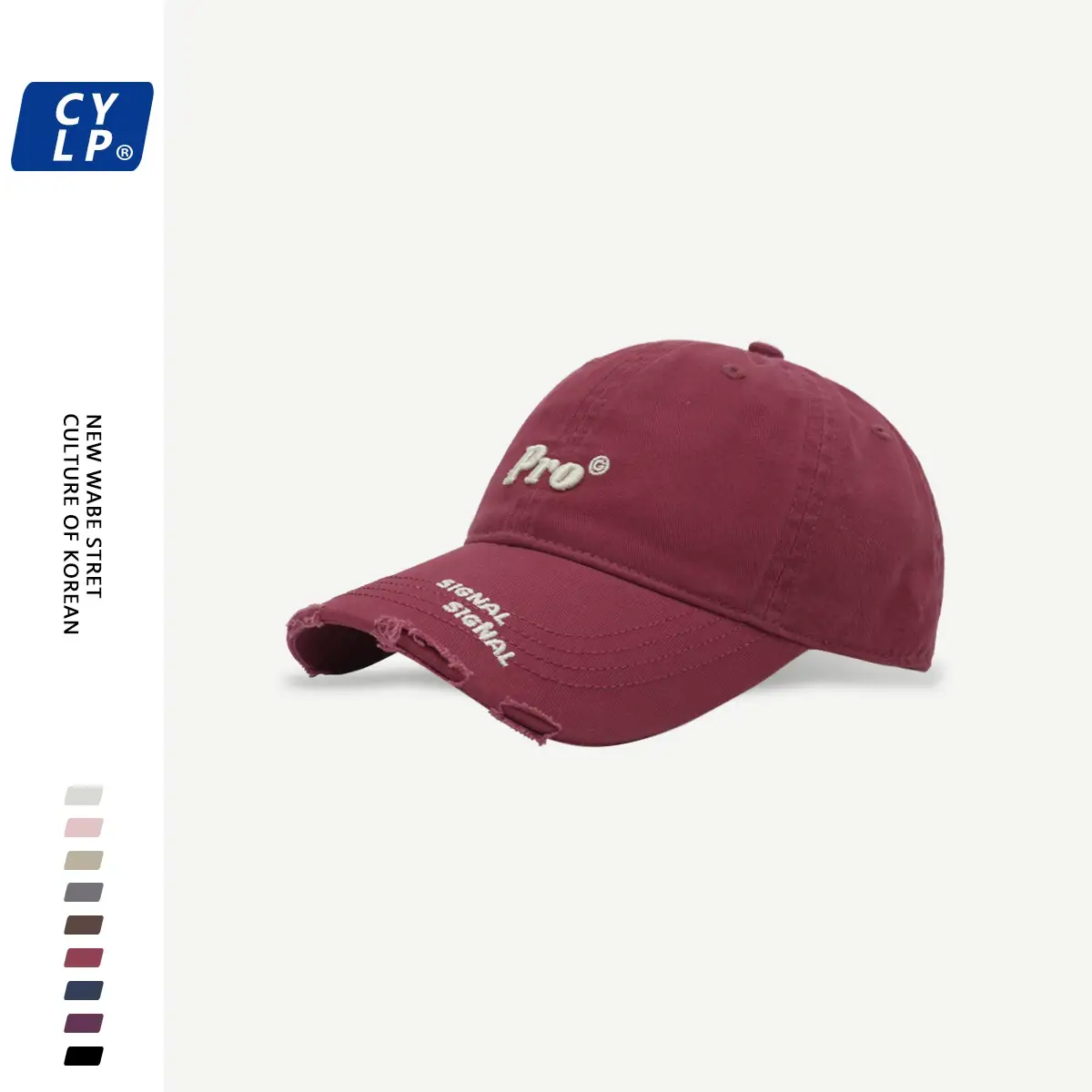 Men's Pro Embroidered Baseball Cap Navy Blue — feature 14
