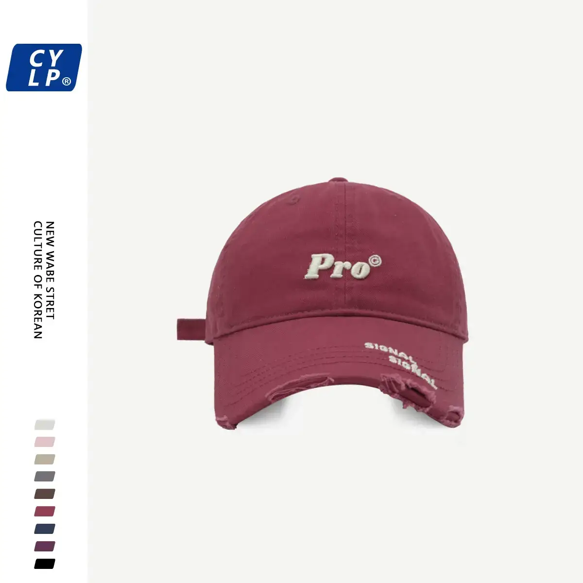 Men's Pro Embroidered Baseball Cap Navy Blue — feature 15