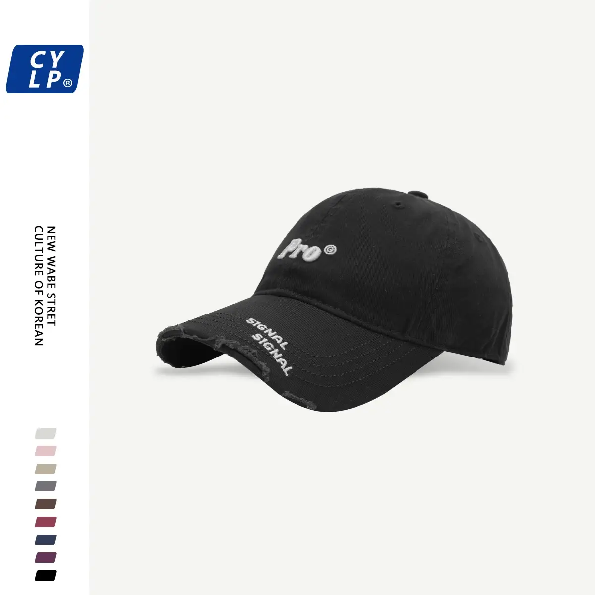 Men's Pro Embroidered Baseball Cap Navy Blue — feature 16