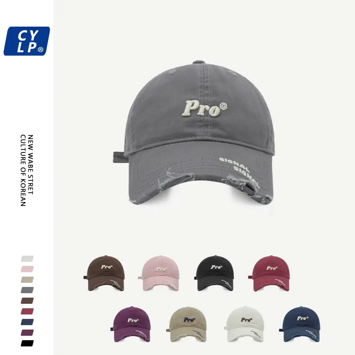 Men's Pro Embroidered Baseball Cap Navy Blue — feature 2