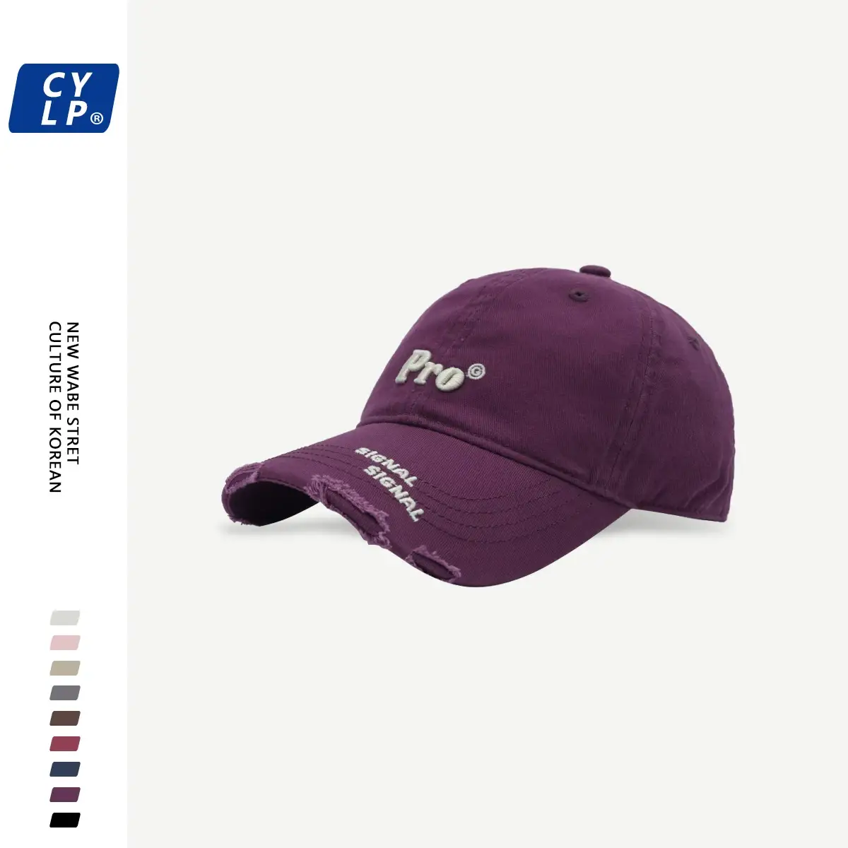 Men's Pro Embroidered Baseball Cap Navy Blue — feature 20