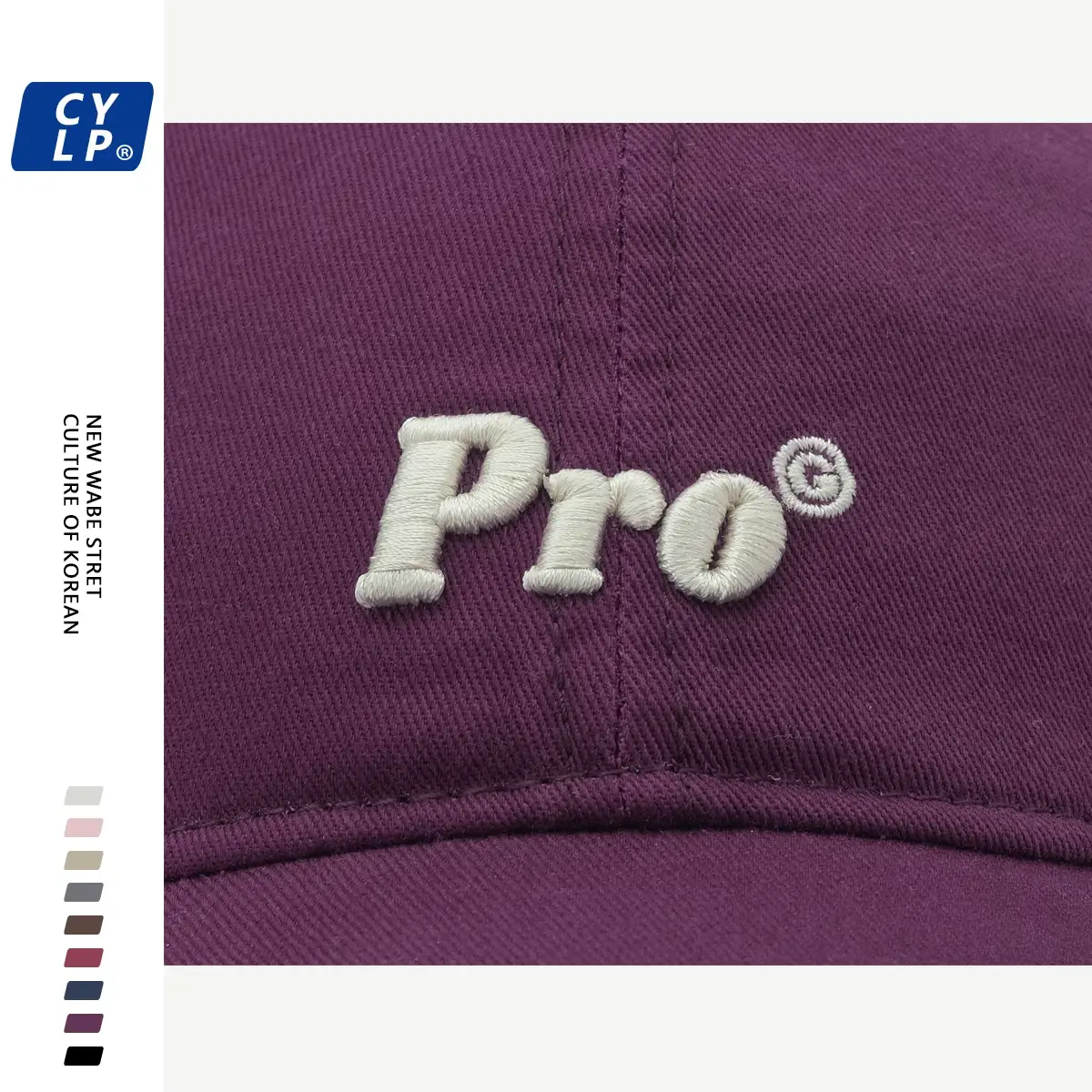Men's Pro Embroidered Baseball Cap Navy Blue — feature 23