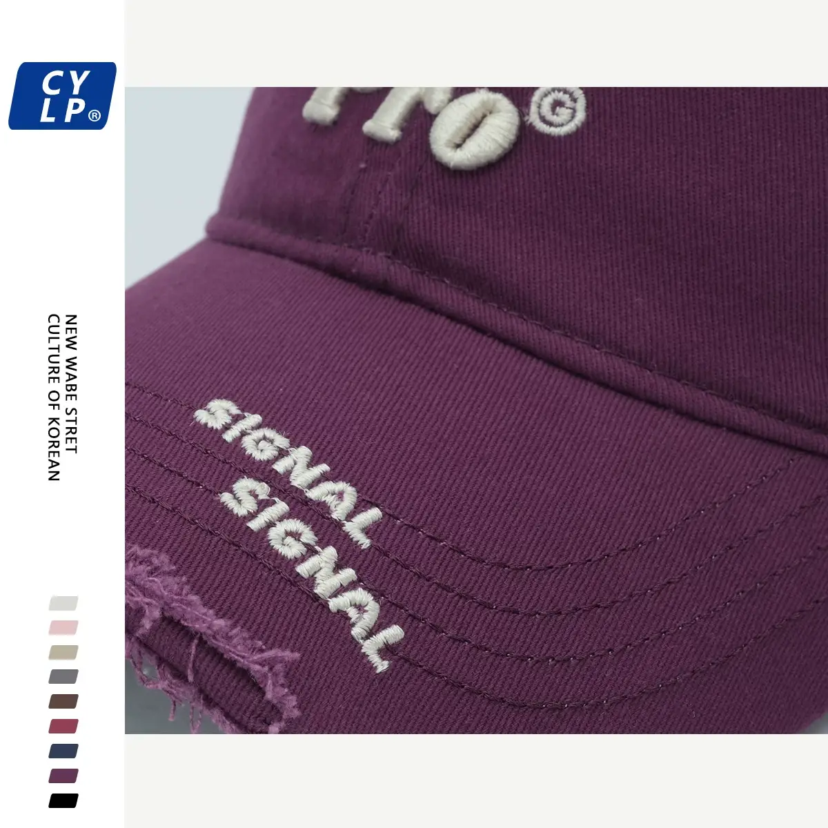 Men's Pro Embroidered Baseball Cap Navy Blue — feature 24