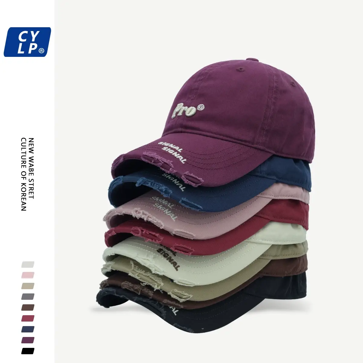 Men's Pro Embroidered Baseball Cap Navy Blue — feature 3