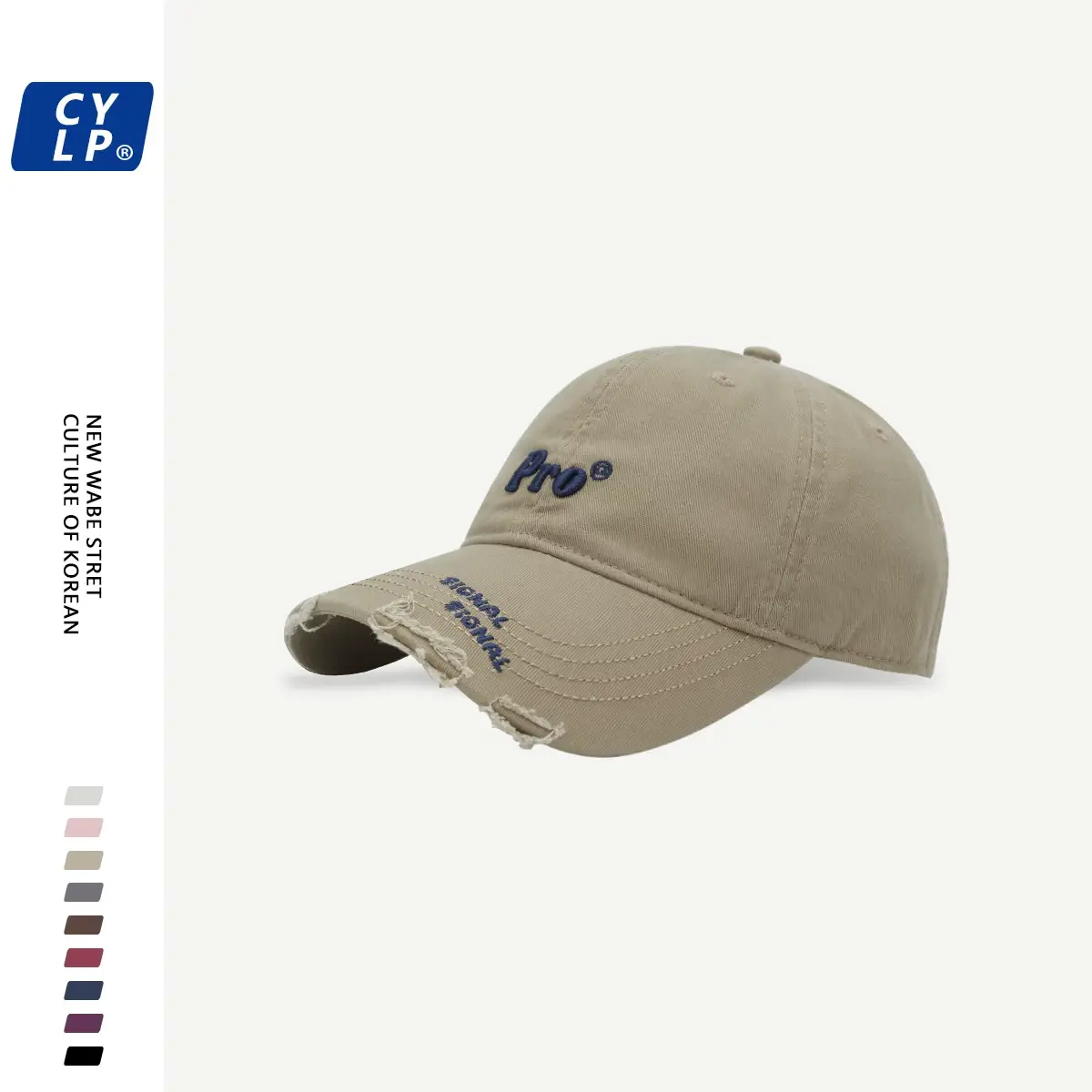 Men's Pro Embroidered Baseball Cap Navy Blue — feature 6
