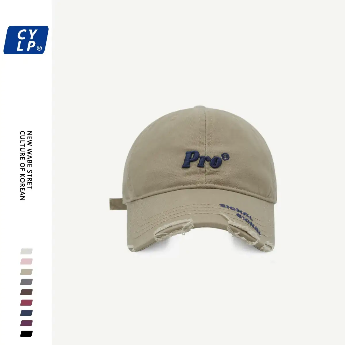Men's Pro Embroidered Baseball Cap Navy Blue — feature 7
