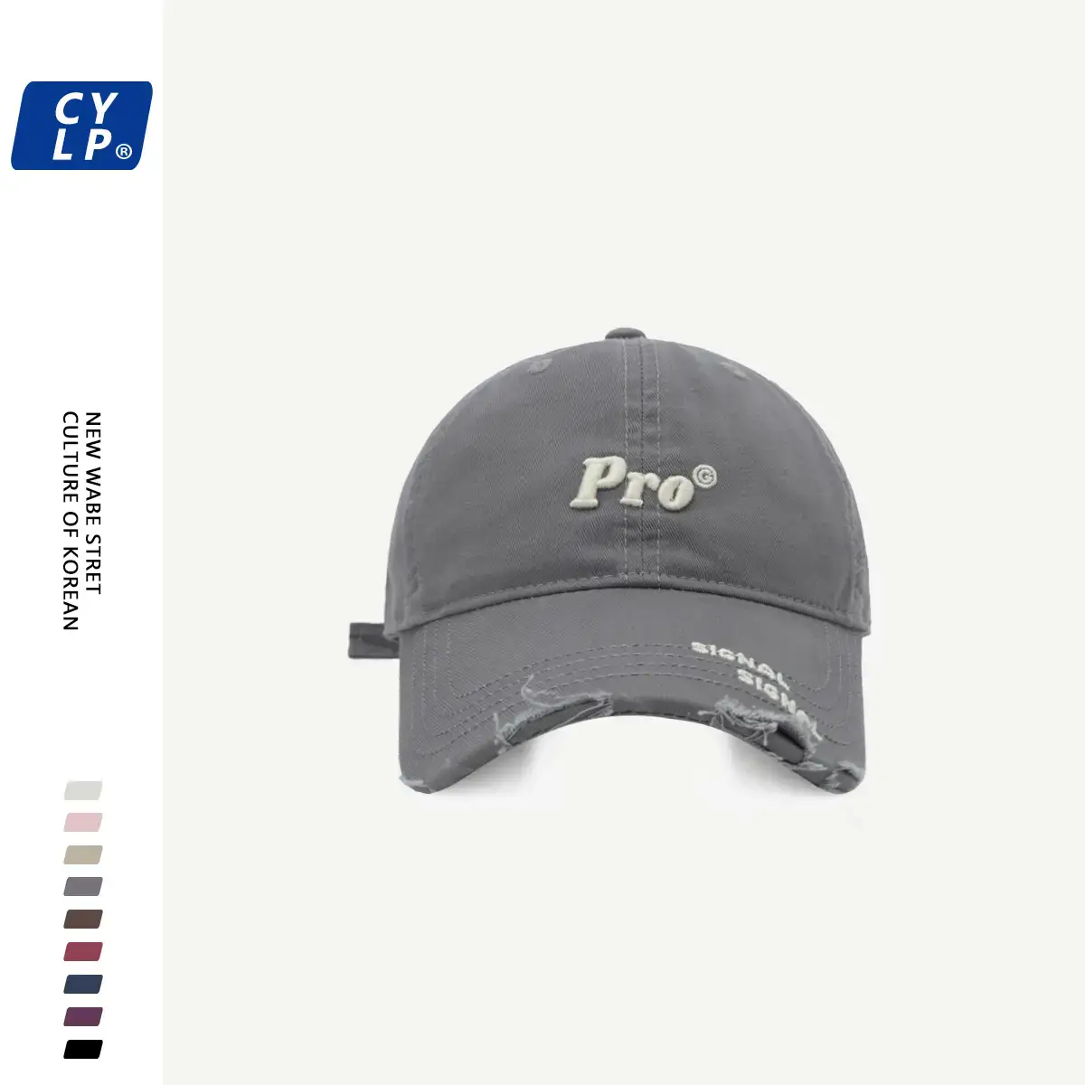 Men's Pro Embroidered Baseball Cap Navy Blue - Image 2