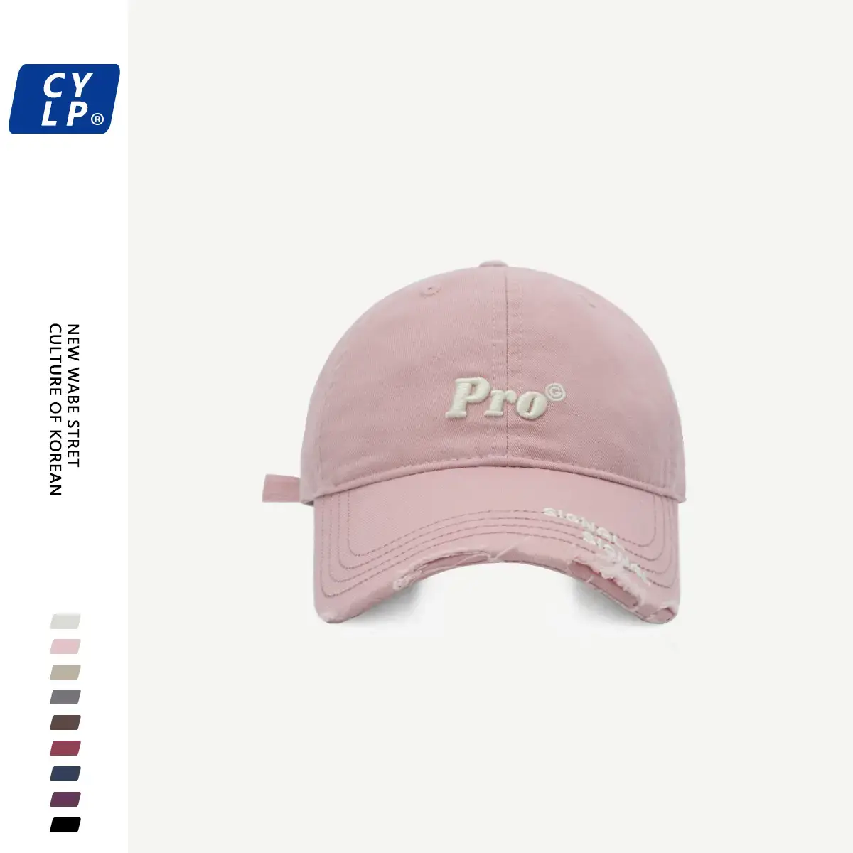 Men's Pro Embroidered Baseball Cap Navy Blue - Image 5