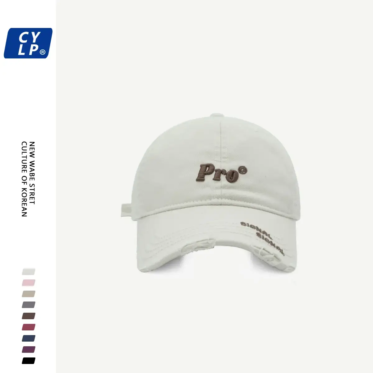Men's Pro Embroidered Baseball Cap Navy Blue - Image 9