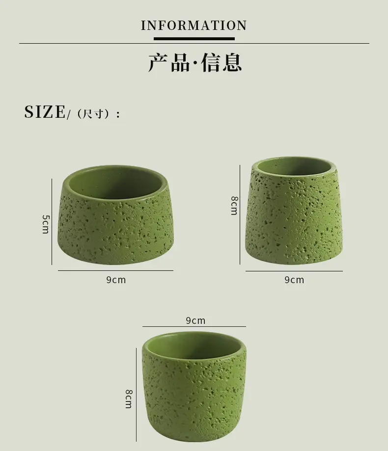 Net red mini small flowerpot cement potted simple multi-meat dried flowerpot Amazon cross-border Nordic wind manufacturers wholesale — feature 5