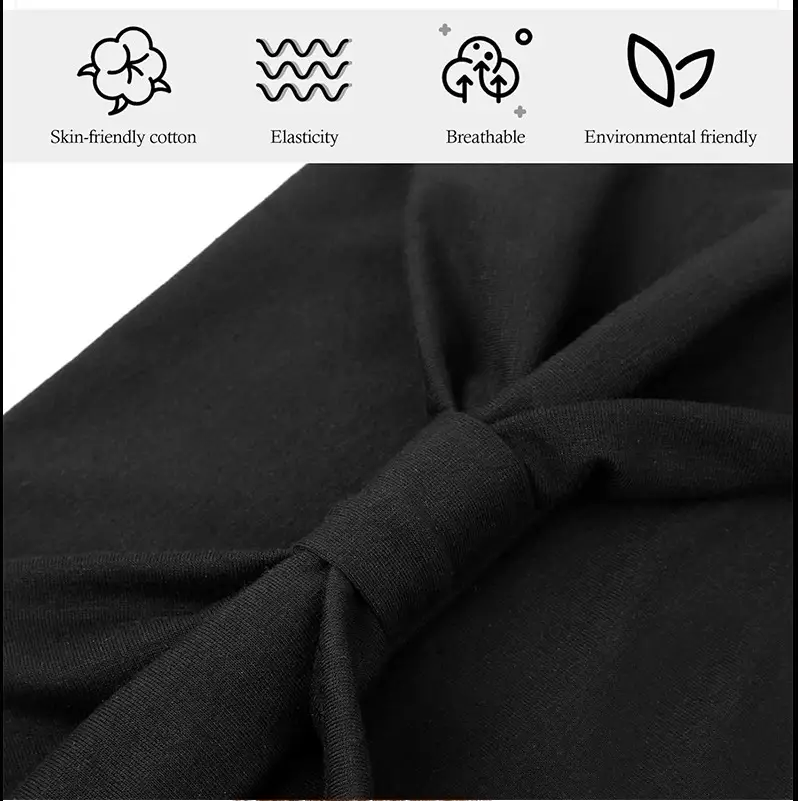 Brown Elastic Sports Hair Band for Women — feature 11