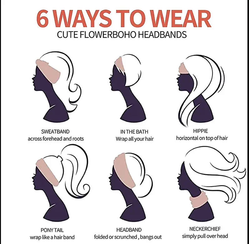 Brown Elastic Sports Hair Band for Women — feature 8