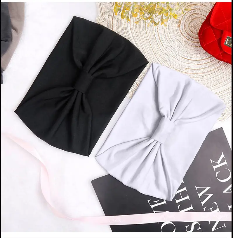 Brown Elastic Sports Hair Band for Women — feature 9
