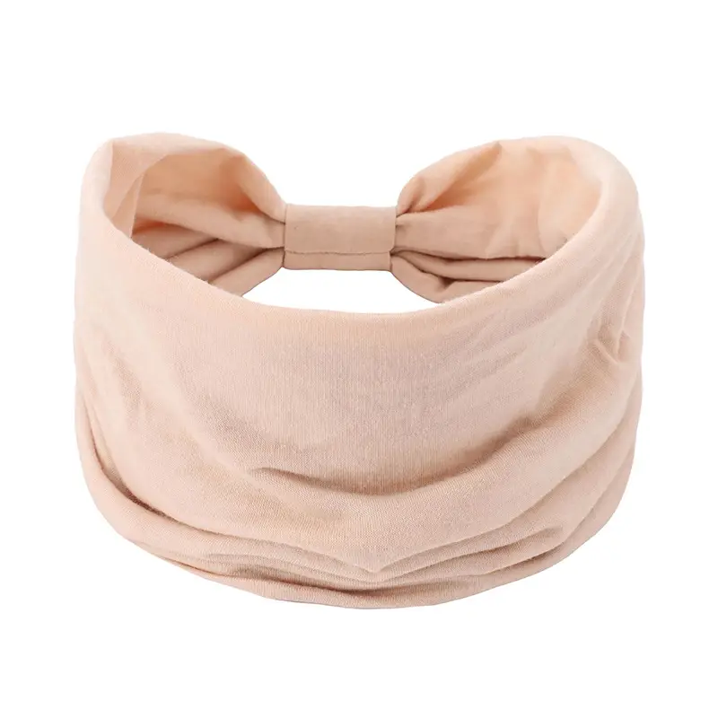 Brown Elastic Sports Hair Band for Women - Image 19