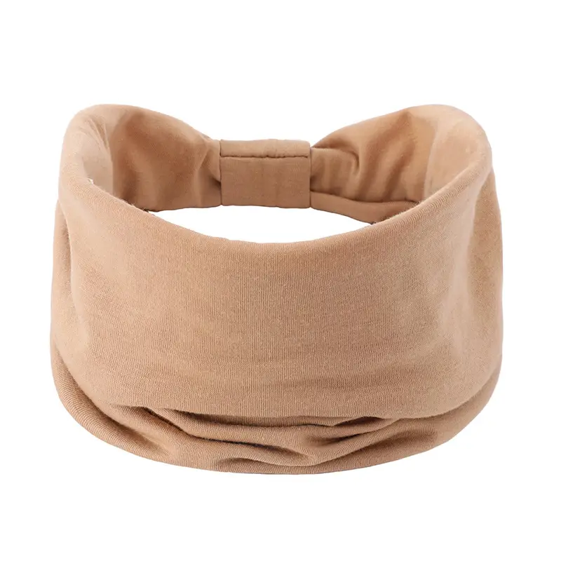 Brown Elastic Sports Hair Band for Women - Image 20