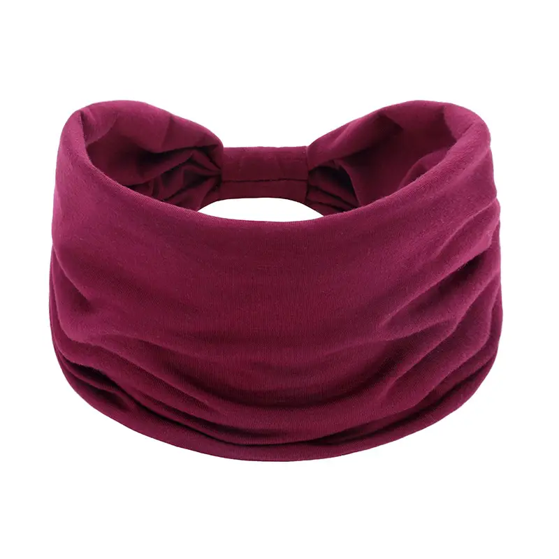 Brown Elastic Sports Hair Band for Women - Image 3