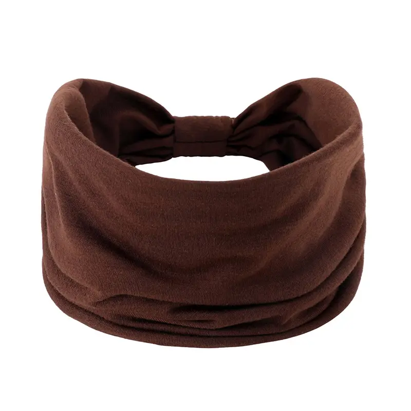 Brown Elastic Sports Hair Band for Women - Image 8
