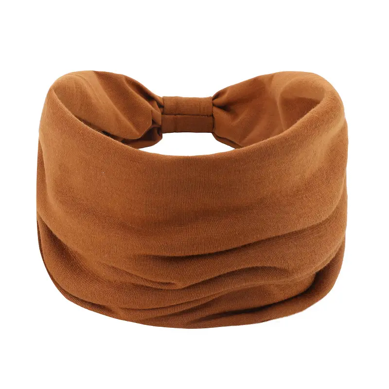 Brown Elastic Sports Hair Band for Women - Image 9