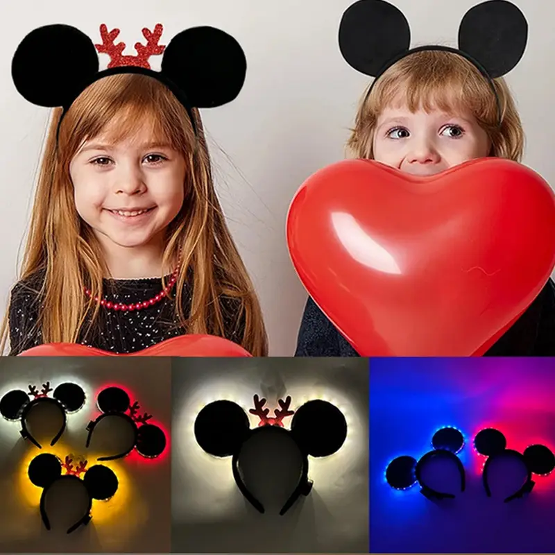LED Mickey Headband with Purple Light - Image 19